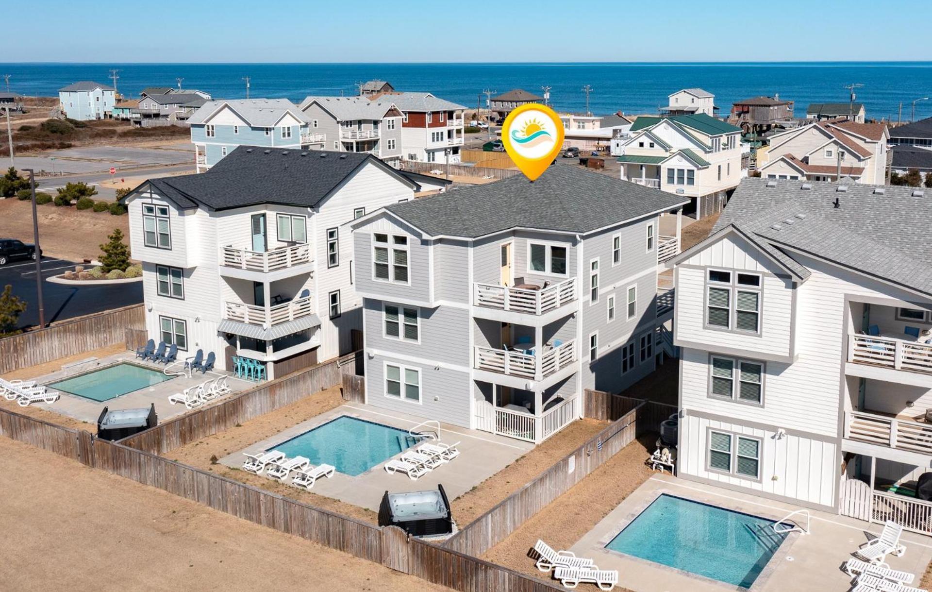 4058 Beach Haven 4 Min Walk To Beach Pool Kitty Hawk Ngoại thất bức ảnh